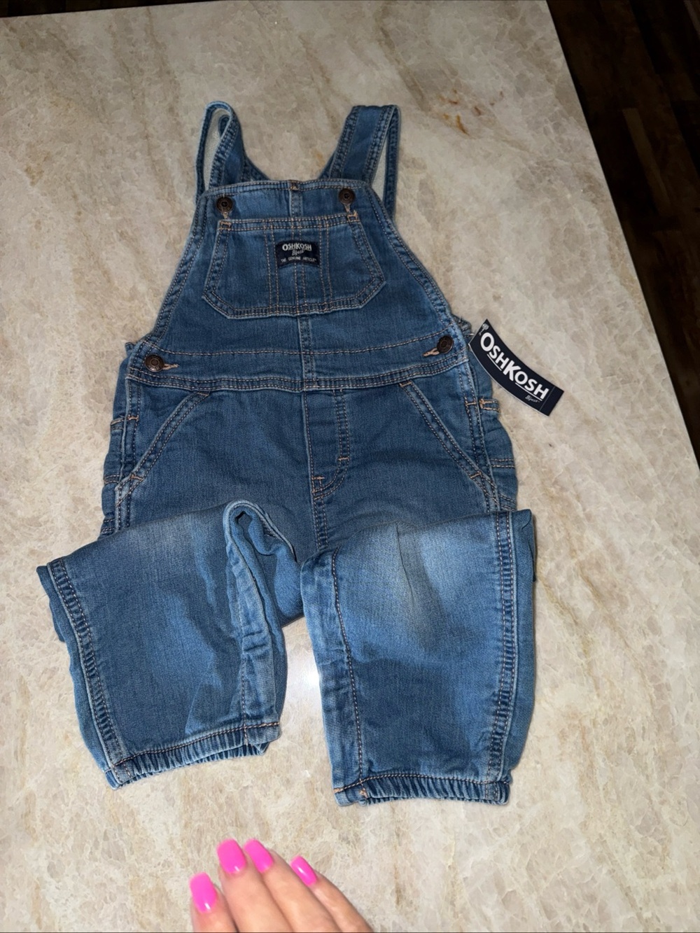 OshKosh B'gosh Denim Overalls Baby 24 months NWT